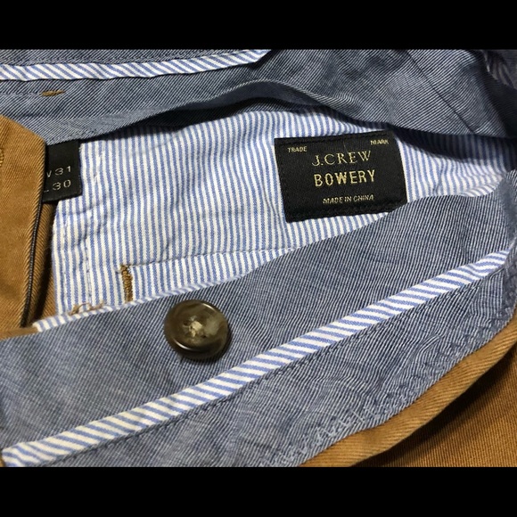 J.CREW BOWERY EDITION, MEN’s FITTED, SLIM LEG DARK CAMEL COLOR PANTS. 31X30-EUC☆ - Picture 4 of 5